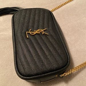 YSL Crossbody Purse - Black
